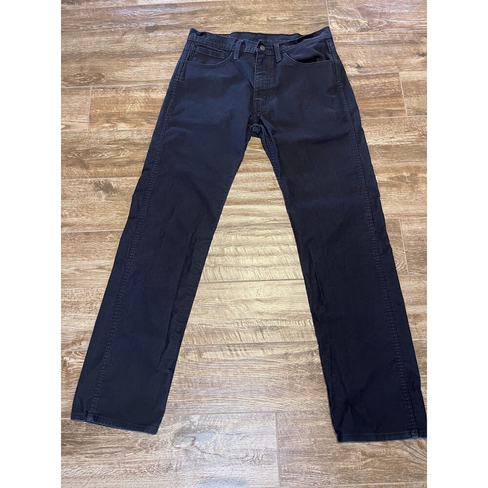 Levi's Workwear Fit Jeans Men's 34x33 Straight Leg Black Denim Cotton Streetwear